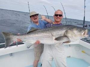 Chesapeake Bay charter boat catch rockfish striped bass 