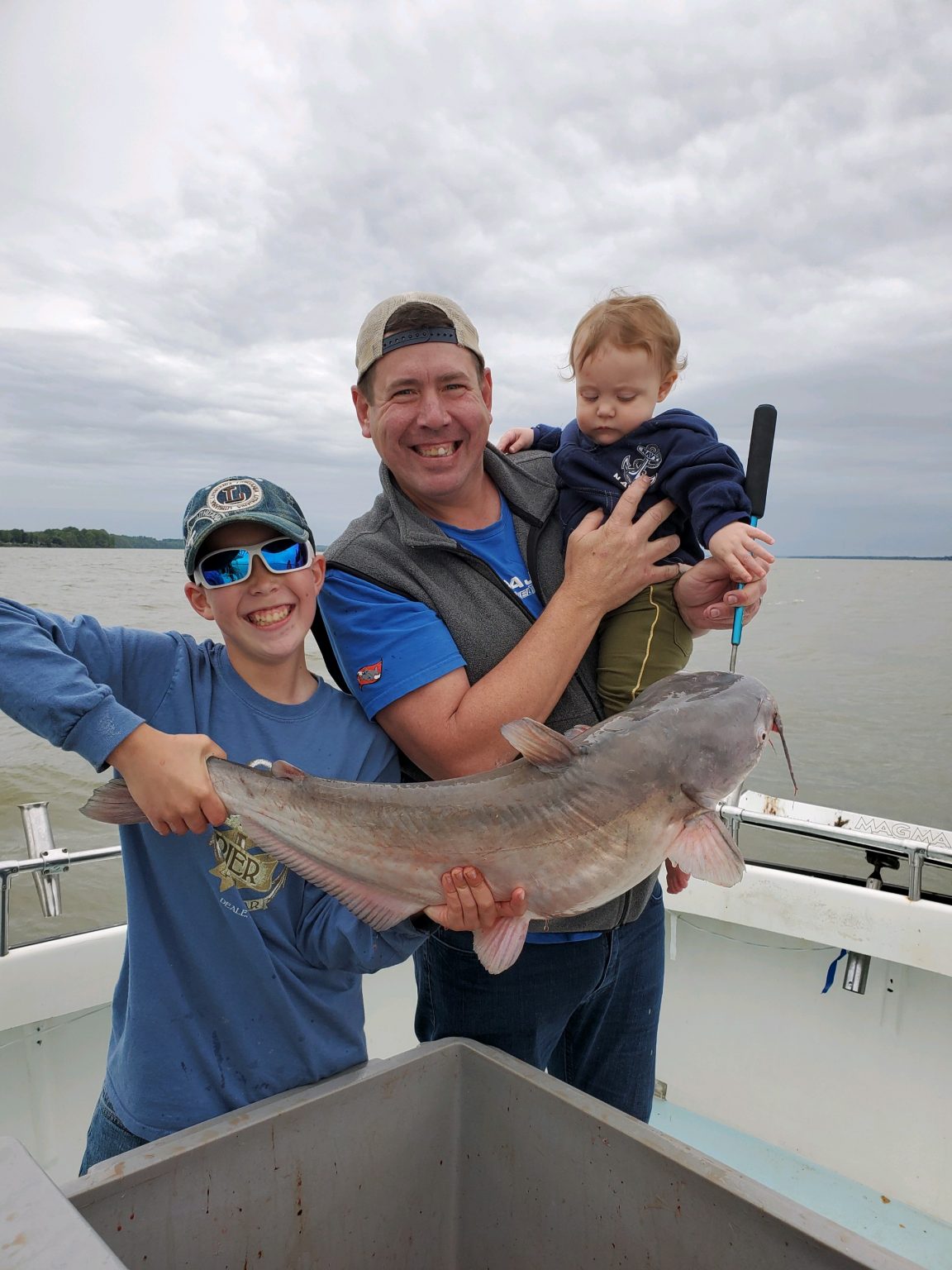 Blue Catfish fishing charters on the Potomac Miss Susie Charters