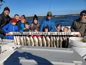 Chesapeake bay best fishing charter captains miss susie